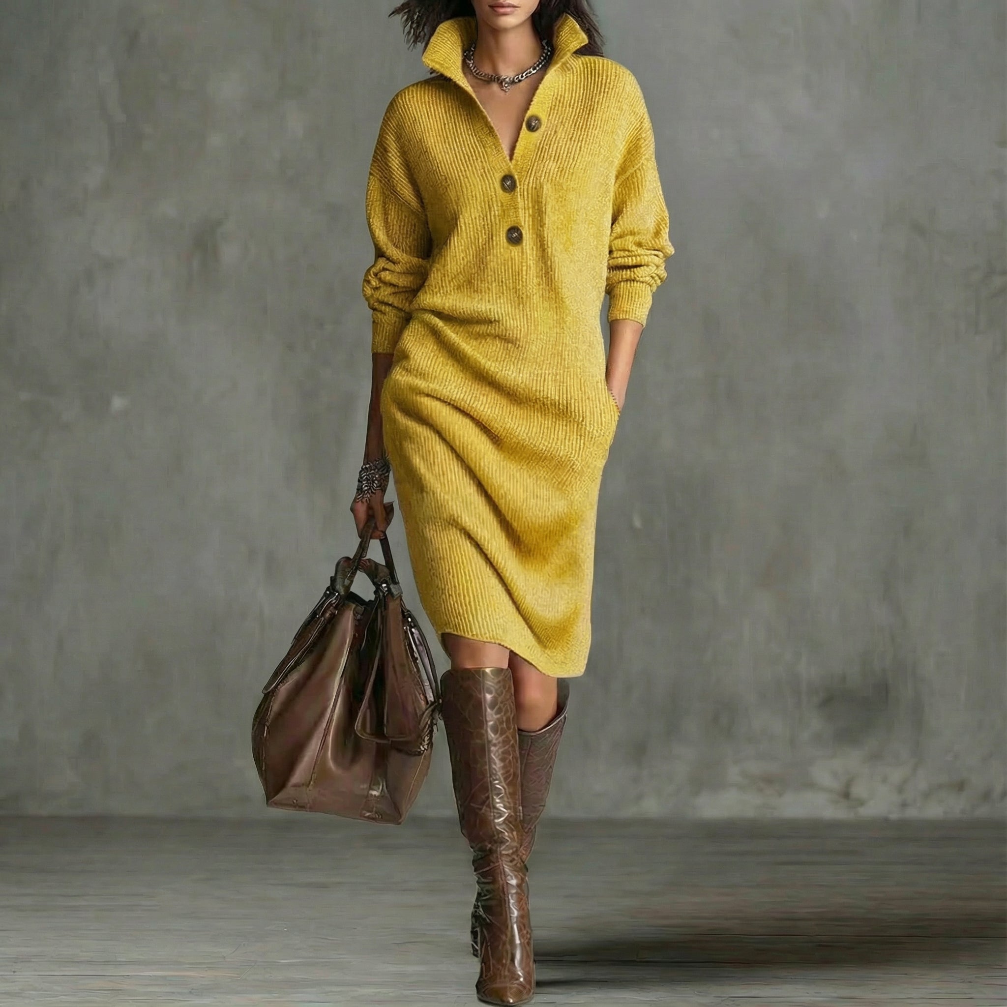 CARMEN™ | Vestido de punto cálido y elegante