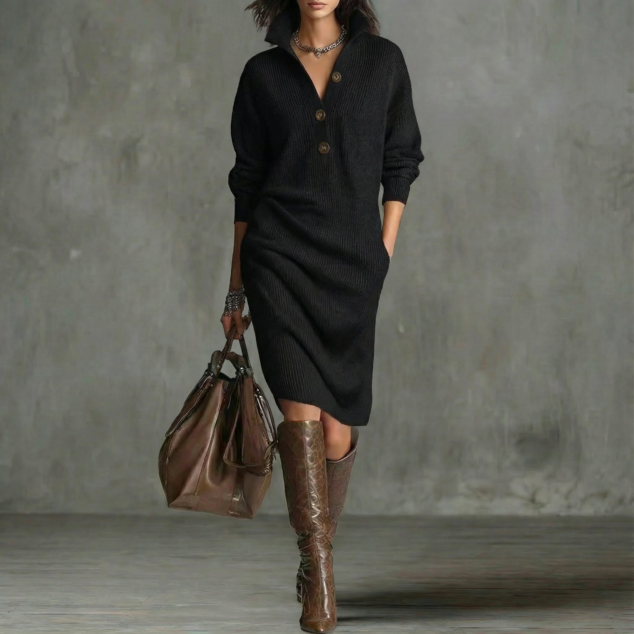 CARMEN™ | Vestido de punto cálido y elegante